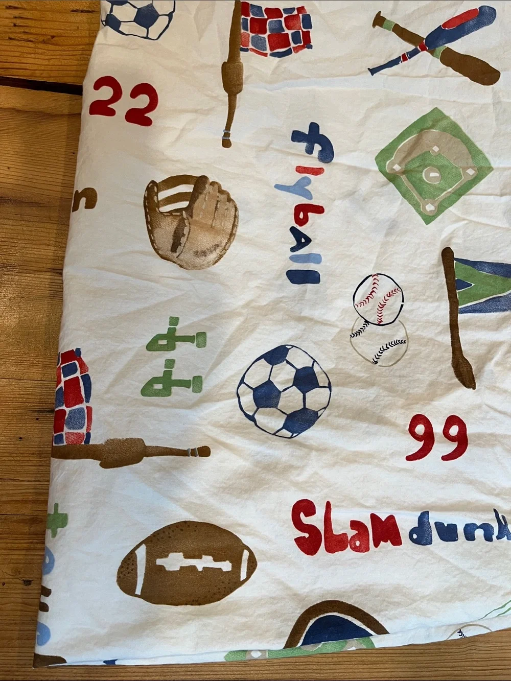 POTTERY BARN KIDS *Crib* Fitted Sheets Sports Theme Orgainc